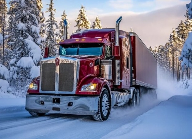 Как тормозить на большегрузном ТС зимой?